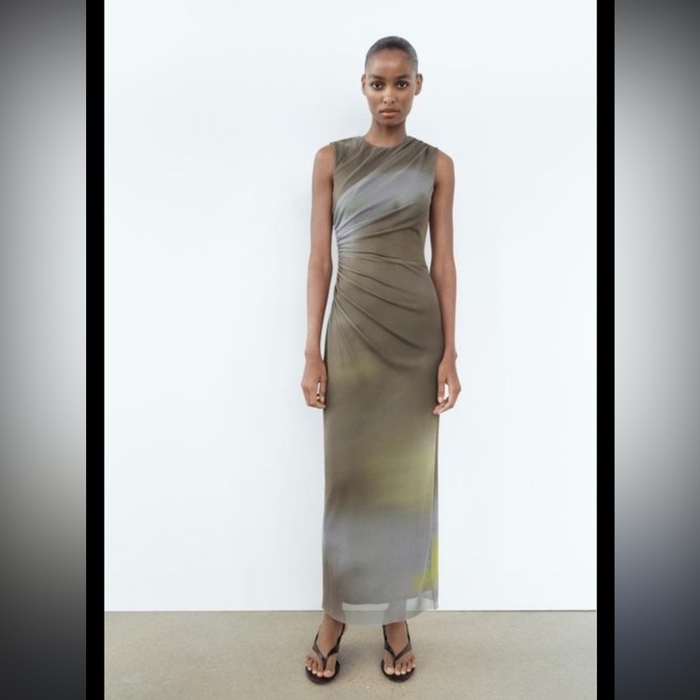 Zara - Draped Midi Dress - XS